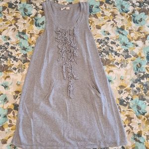 Ruffle sweater dress